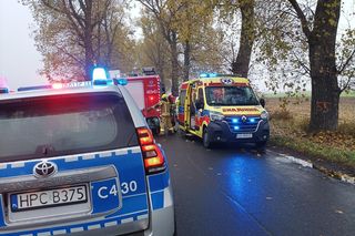 Tragiczny wypadek w Kobylnikach. Dwaj mieszkańcy Inowrocławia zginęli na drodze