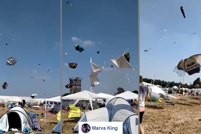 Latające namioty na festiwalu - niesamowite wideo podbija internet!