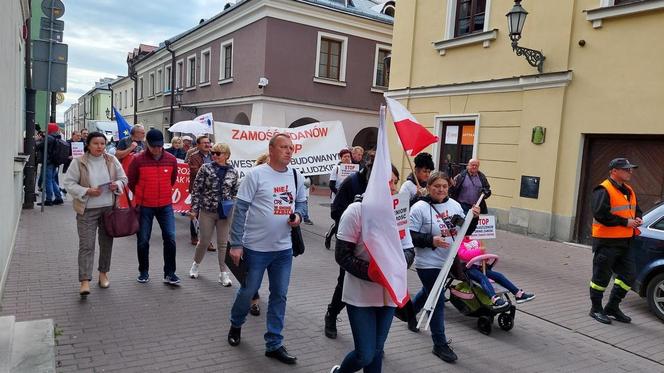 Protest przeciw CPK w Zamościu