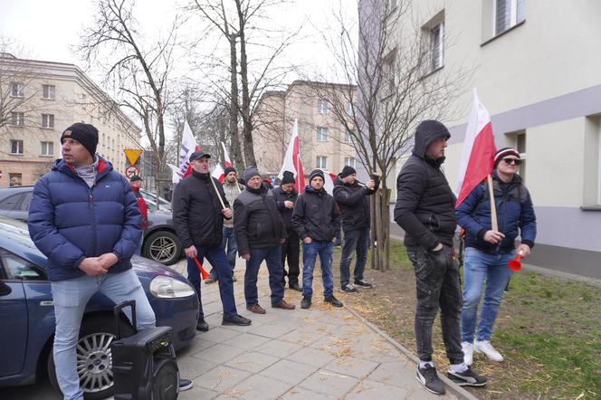 Protest rolników w Białymstoku. Przemarsz ulicami miasta 4 marca