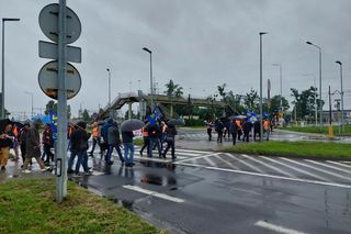 Strajk kolejarzy Bydgoszcz 28.07.25