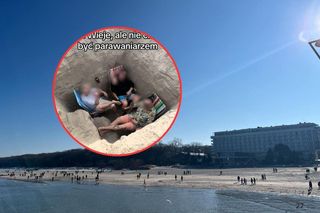Nagranie z plaży w Kołobrzegu robi furorę. Internauci nie mają litości