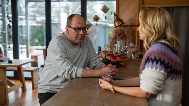 Barwy szczęścia odc. 3187. Marek (Marcin Perchuć), Dominika (Karolina Chapko)