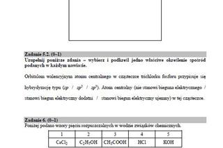 Matura próbna 2020 chemia