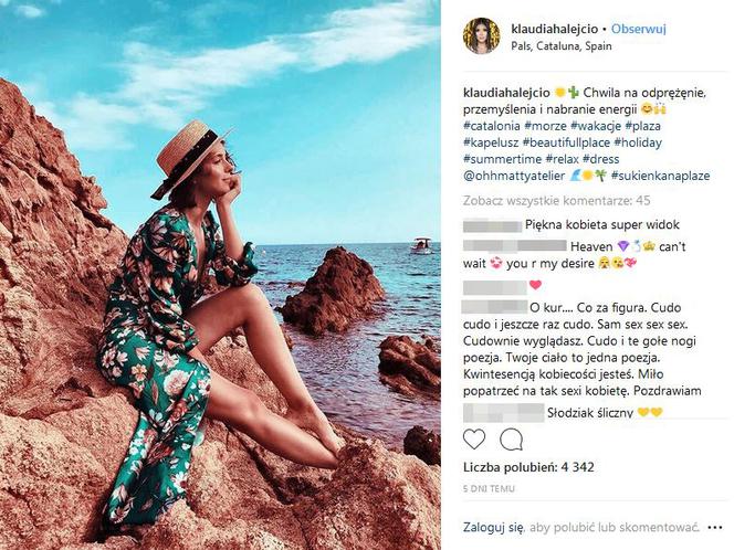 Klaudia Halejcio pokazała pośladki