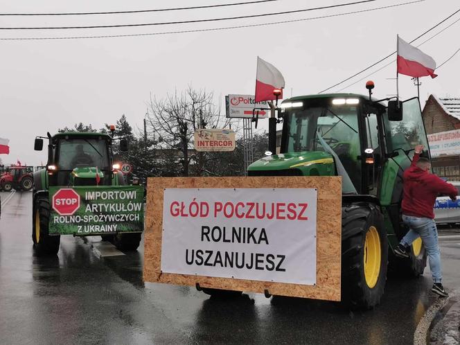 Protest rolników w naszym regionie 