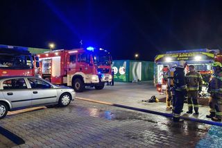 Pożar centrum dystrybucyjnego Żabki