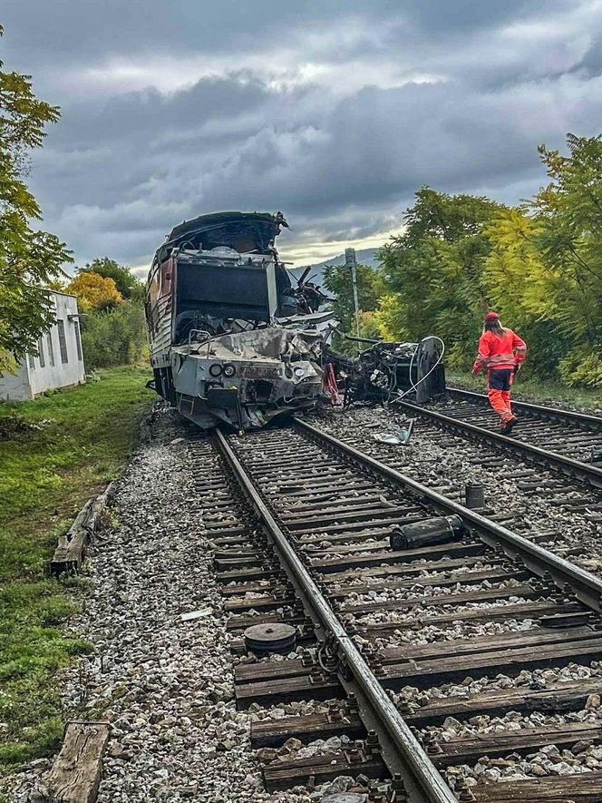 Zderzenie dwóch pociągów na Słowacji