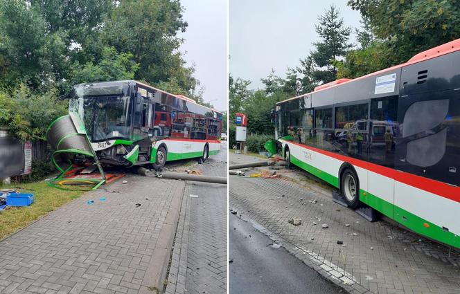 Autobus staranował przystanek. Dramatyczna relacja. „Kilka osób pod autobusem”