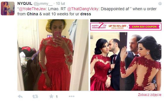 Nie zamawiaj sukienek z Chin