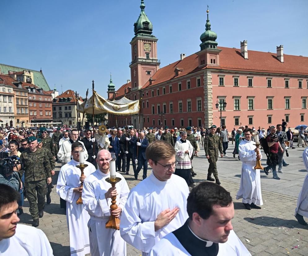 Centralna procesja Bożego Ciała 2024 w Warszawie