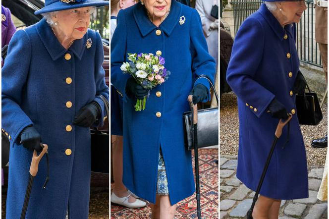Królowa Elżbieta II chodzi o lasce!