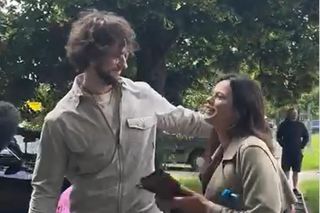 M jak miłość na planie. Kasia (Paulina Lasota), Mariusz (Mateusz Mosiewicz)