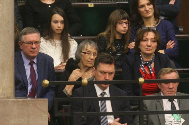Jadwiga Morawiecka w czasie expose syna Mateusza Morawieckiego