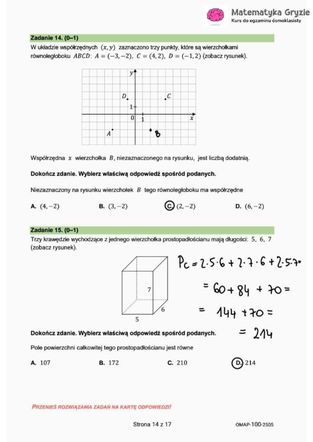 Egzamin ósmoklasisty matematyka 2025: ODPOWIEDZI, arkusze CKE [14.05.2025]