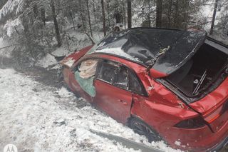 Pogodowy armagedon na Podhalu. Śmiertelny wypadek na trasie z Zakopanego do Morskiego Oka!