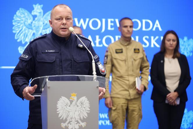 Sytuacja powodziowa w Małopolsce. Konferencja wojewody i wiceprezydenta Kosiniaka-Kamysza