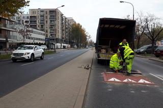 Montaż progów zwalniajacych na ul. Sokratesa