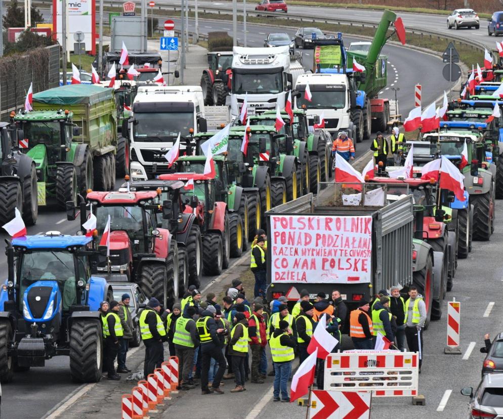 Protest rolników 20 lutego w warmińsko-mazurskim