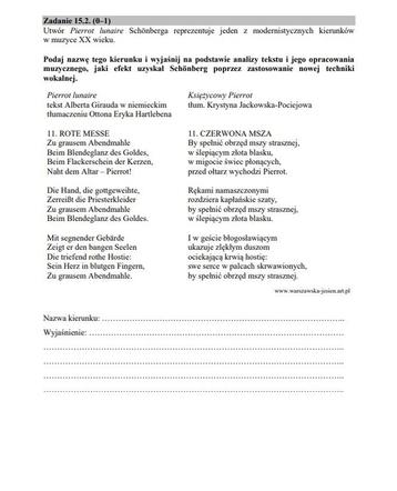 Arkusz CKE. Matura HISTORIA MUZYKI 2020