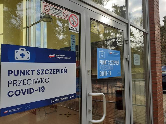 Punkt szczepień przy kortach w Toruniu