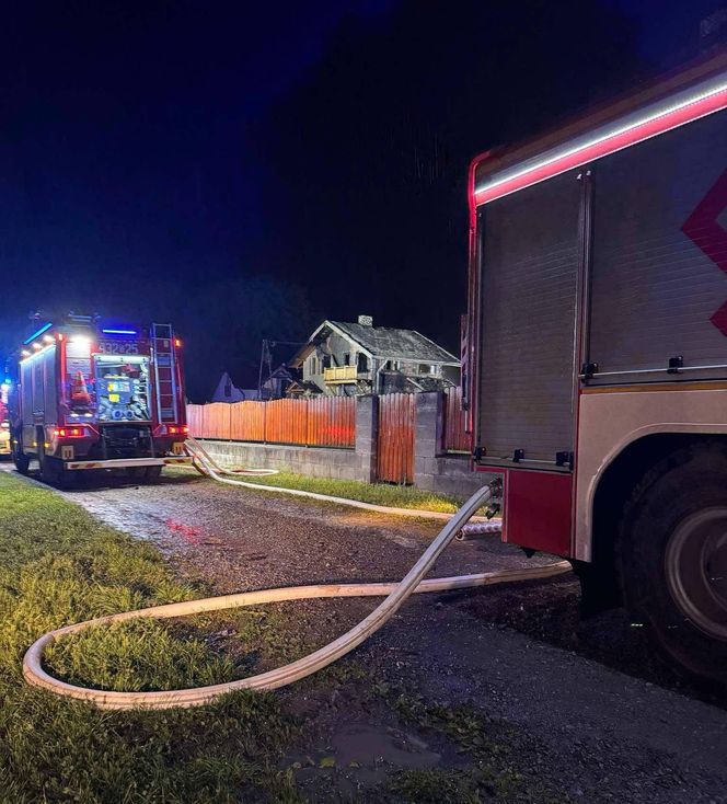 Pożar w Górkach Wielkich 