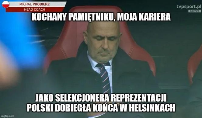Probierz żegna się z reprezentacją Polski. Internauci bezlitośni. Zobaczcie najlepsze memy!