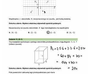 Egzamin ósmoklasisty 2025 - matematyka