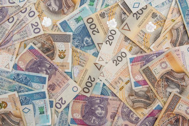 pieniądze/banknoty/złoty