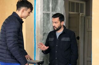 Barwy szczęścia odc. 3049.  Damian Wójcik (Michał Lesień-Głowacki), Mirek (Oliwier Kozłowski)