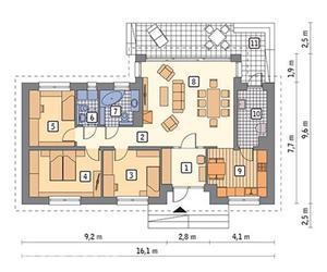 Projekt domu Efektowny z katalogu Muratora - wizualizacje, plan, aranżacje