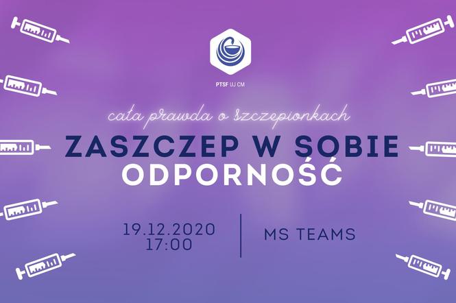 “Zaszczep w sobie odporność” - cała prawda o szczepieniach, w tym roku online!