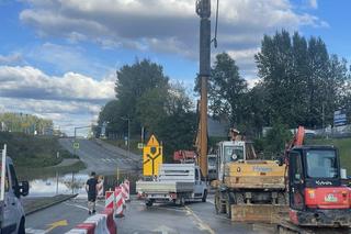 S86, węzeł Agata znów zalana. 