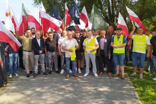 Protest rolników w Medyce. Mają dość niskich cen i problemów ze sprzedażą [ZDJĘCIA]
