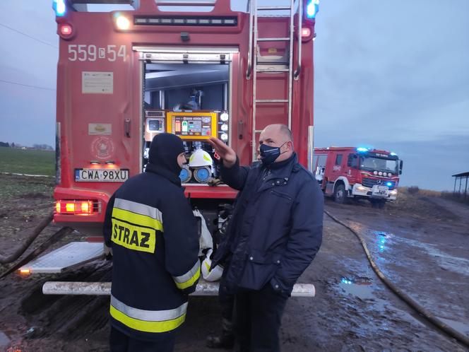 Pożar składowiska opon w Raciniewie