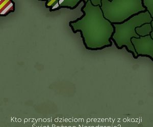 Prezenty pod choinkę na Boże Narodzenie. Mapa wpływów