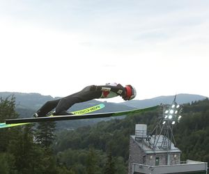 Kamil Stoch podczas konkursu indywidualnego mistrzostw Polski w skokach narciarskich