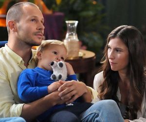 	Barwy szczęścia odc. 3136. Franek (Mateusz Banasiuk), Kamilek (Władek Domański), Regina (Kamila Kamińska)