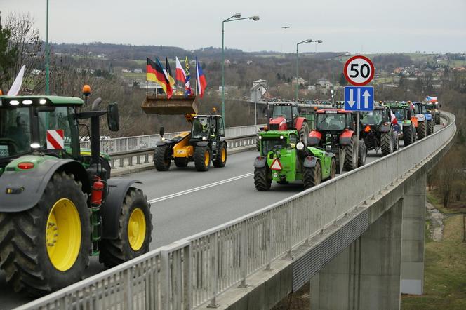 Protest rolników. Zablokowali granicę w Cieszynie