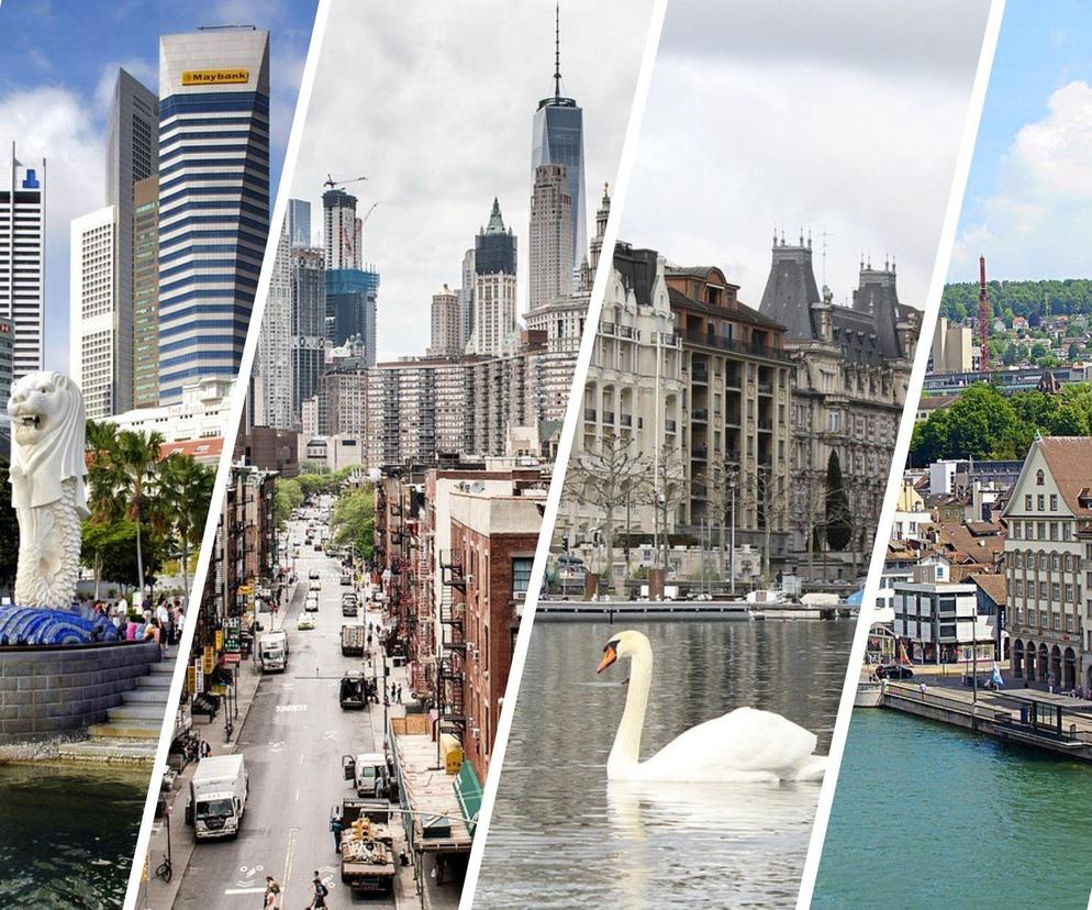 10 najdroższych miast do życia. Przygotuj się na duże wydatki