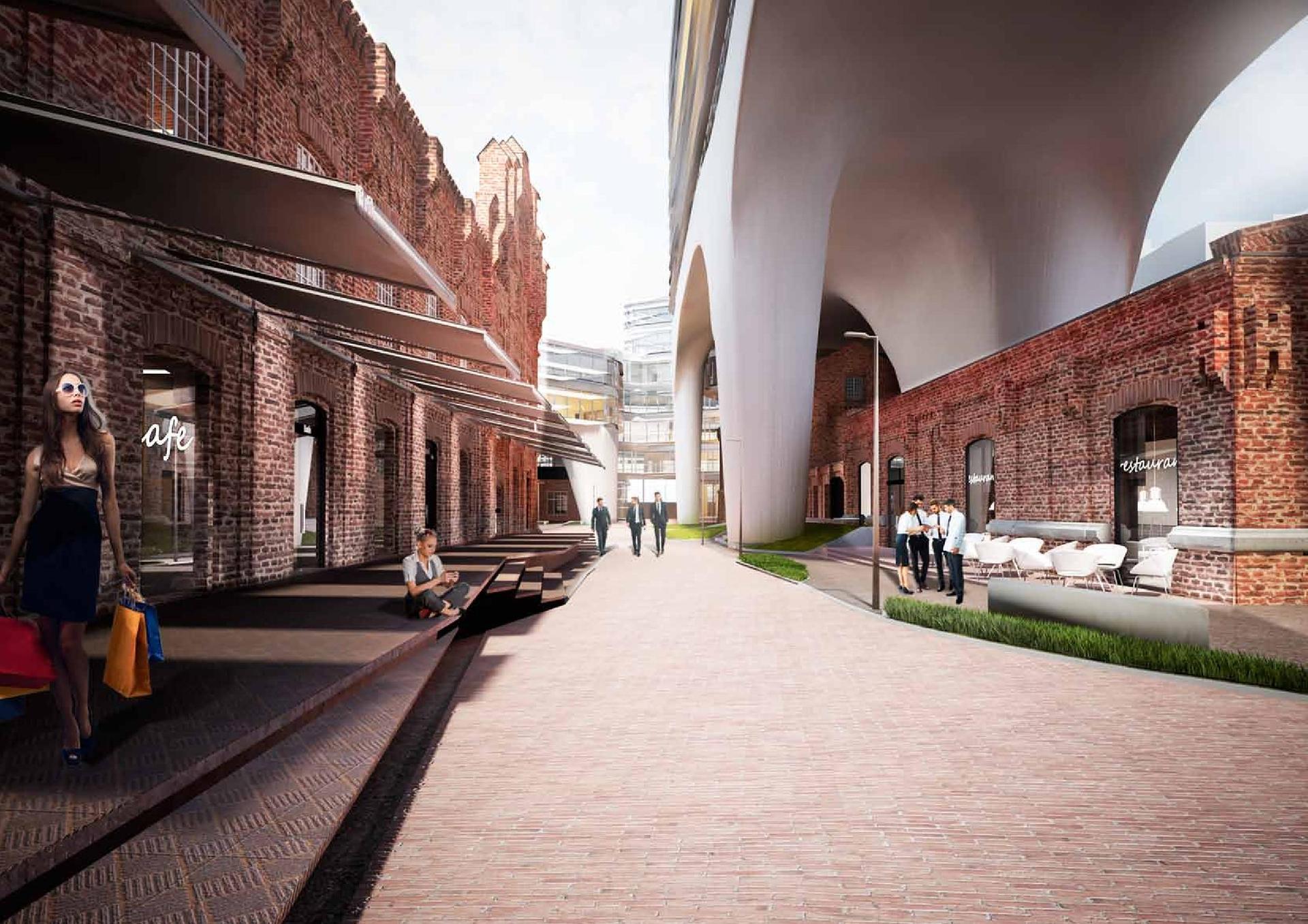 Chmura nad fabryką – koncepcja rozbudowy Monopolu Wódczanego w Łodzi studia MAKAA group