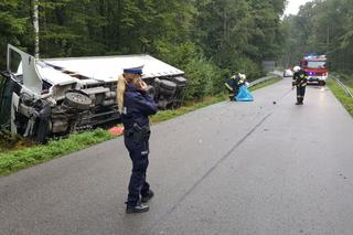 Wypadek w powiecie kolbuszowskim: 18-latka kierująca osobówką zderzyła się z samochodem ciężarowym [ZDJĘCIE]