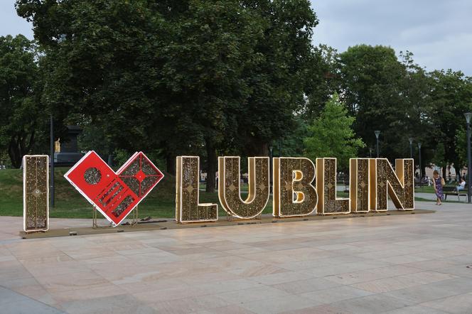 I love Lublin - napis na pl. Litewskim