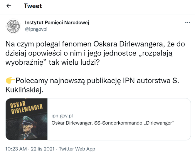  Zbrodnie bestialskiego SS-mana "rozpalają wyobraźnię"? Szokujący wpis na twitterze IPN-u