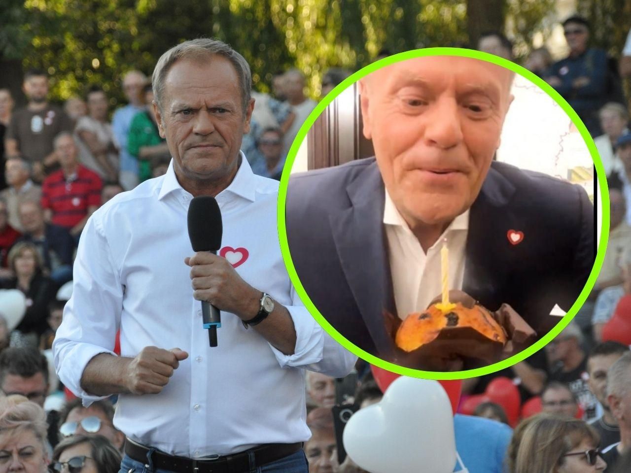 Tusk zaskoczył nowym nagraniem! Zdmuchnął świeczkę na babeczce i ogłasza: "To już ro…