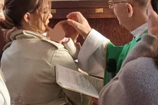 Daniel Martyniuk na chrzcinach syna