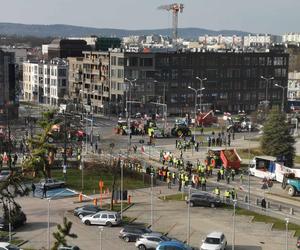 Strajk rolników w Kielcach. Zablokowali aleję w centrum miasta!
