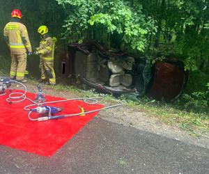 Wypadek w Hołubli w powiecie siedleckim