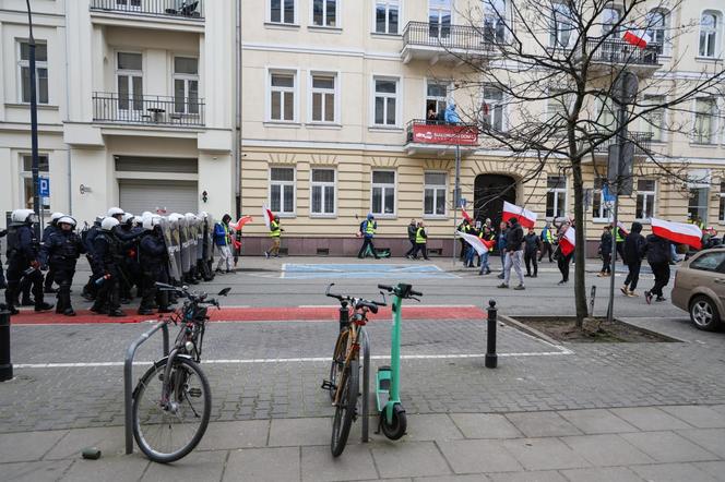 Protest rolników pod Sejmem - starcia z policją