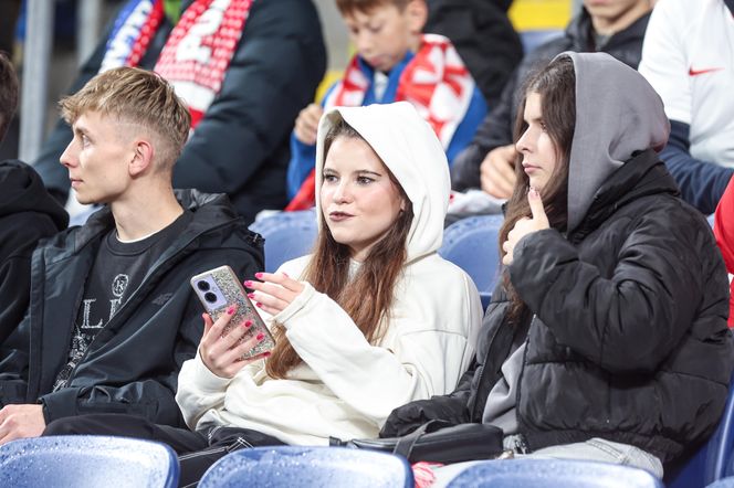 Kibice na meczu Polska -Nowa Zelandia na Stadionie Śląskim